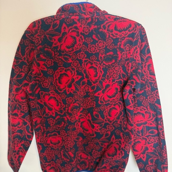 Patagonia Womans XS Snap T Synchilla Fleece  Barceloneta Classic Red - Picture 7 of 11